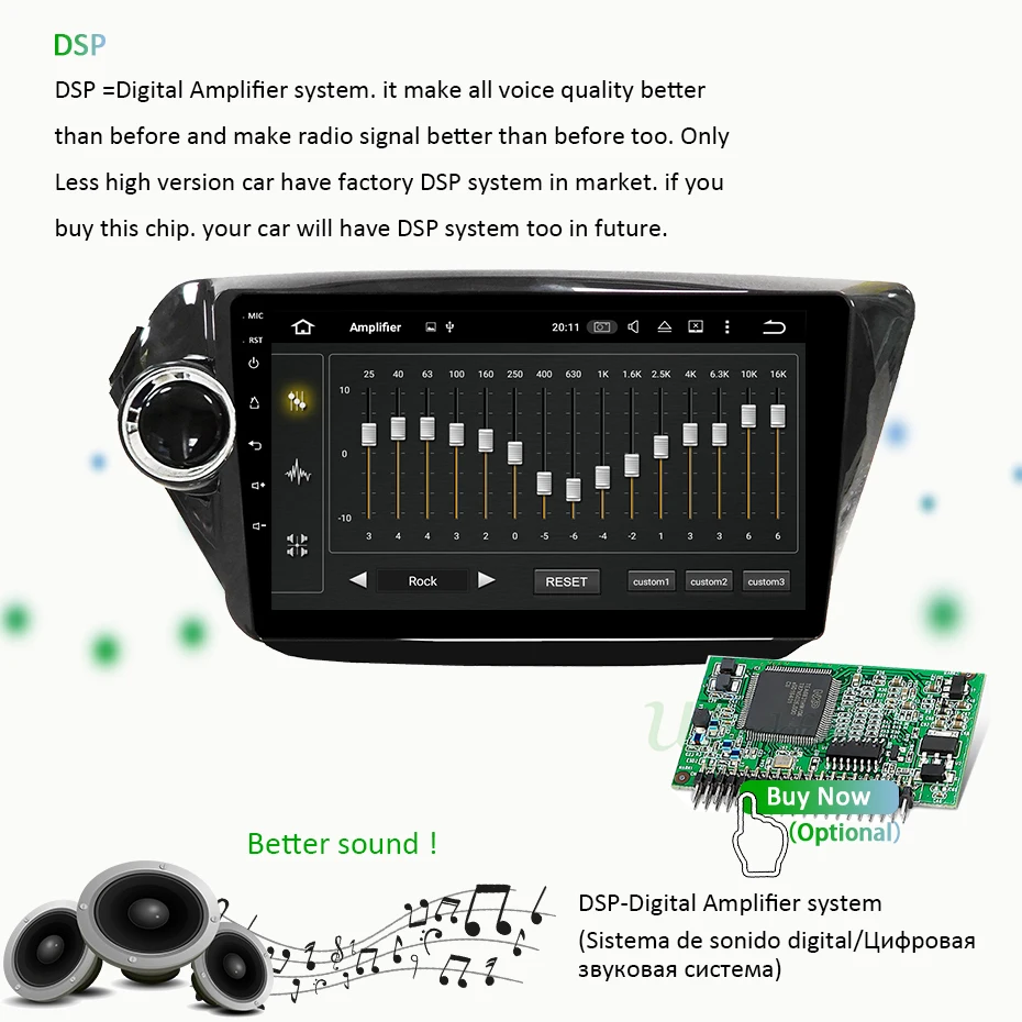 Excellent IPS DSP Android 9.0 64G Car GPS forKIA RIO 3 4 accessories sedan dvd 2016 2017 2018 Car Navigation Stereo Radio NO DVD Player 3