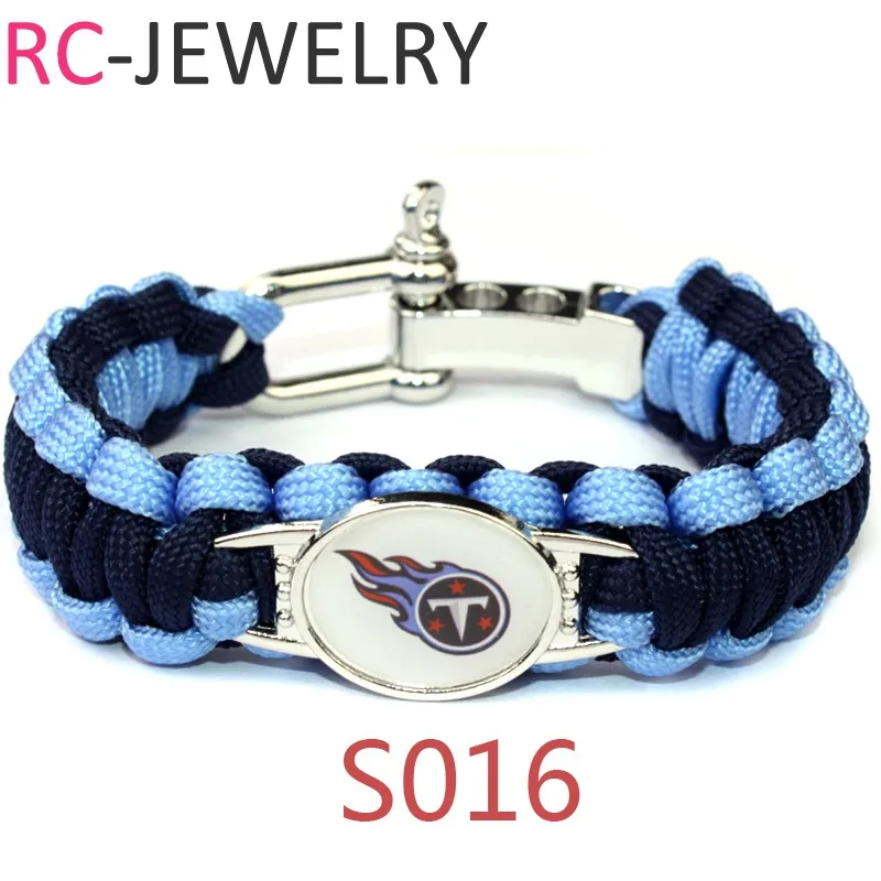 S016 Tennessee Titans Football Team Paracord Bracelet