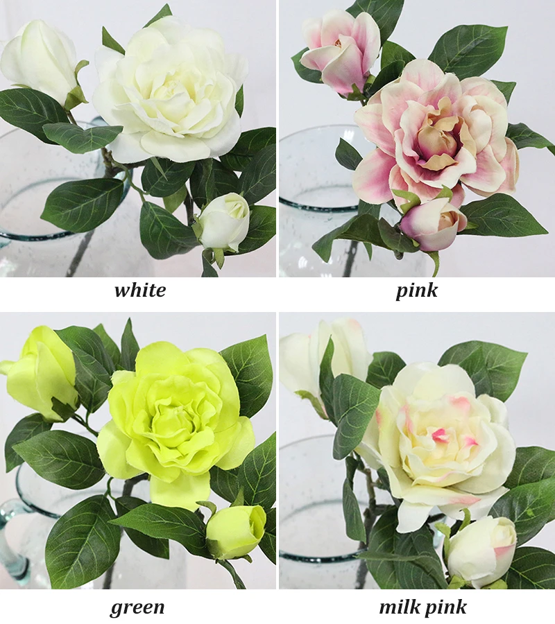 JAROWN Home Flowers Decoration Gardenia Camellia Simulation Flower Wholesale Artificial Flowers Wedding Home Decoration Home (8)