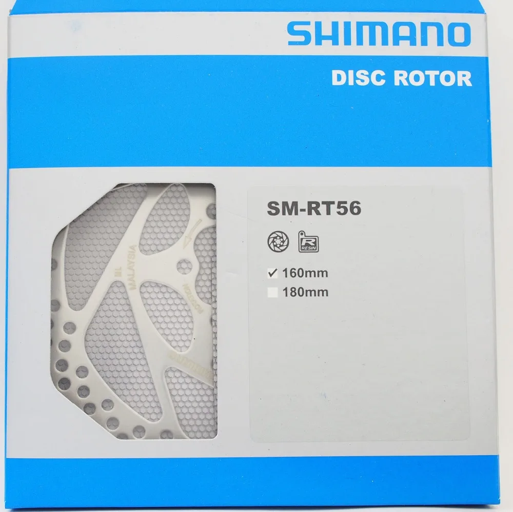 Оригинальный Shimano Deore велосипедный SM RT56 MTB велосипед 6 болтовый дисковый тормозной