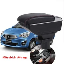 Для mitsubishi Attrage Mirage подлокотник коробка центральный магазин содержимое коробка продукты интерьер подлокотник хранения аксессуары Запчасти