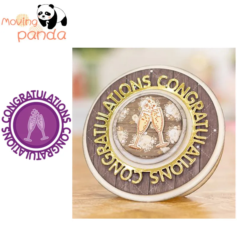 

2019 Congratulations Metal Cutting Dies And stamp for Scrapbooking Card Album Making Stencil Metal Die Cut Dies and Stamps Sets