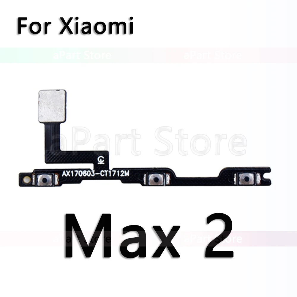 Кнопка включения громкости Гибкий Силовой кабель для Xiaomi mi Note Max mi x 1 2s 3 Pro A2 A1 Lite power Flex Запчасти для телефонов