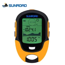 SUNROAD FR500 IPX4 Waterproof LCD Digital Compass Mini Portable Altimeter Barometer For Outdoor Fishing Camping Hiking Sports