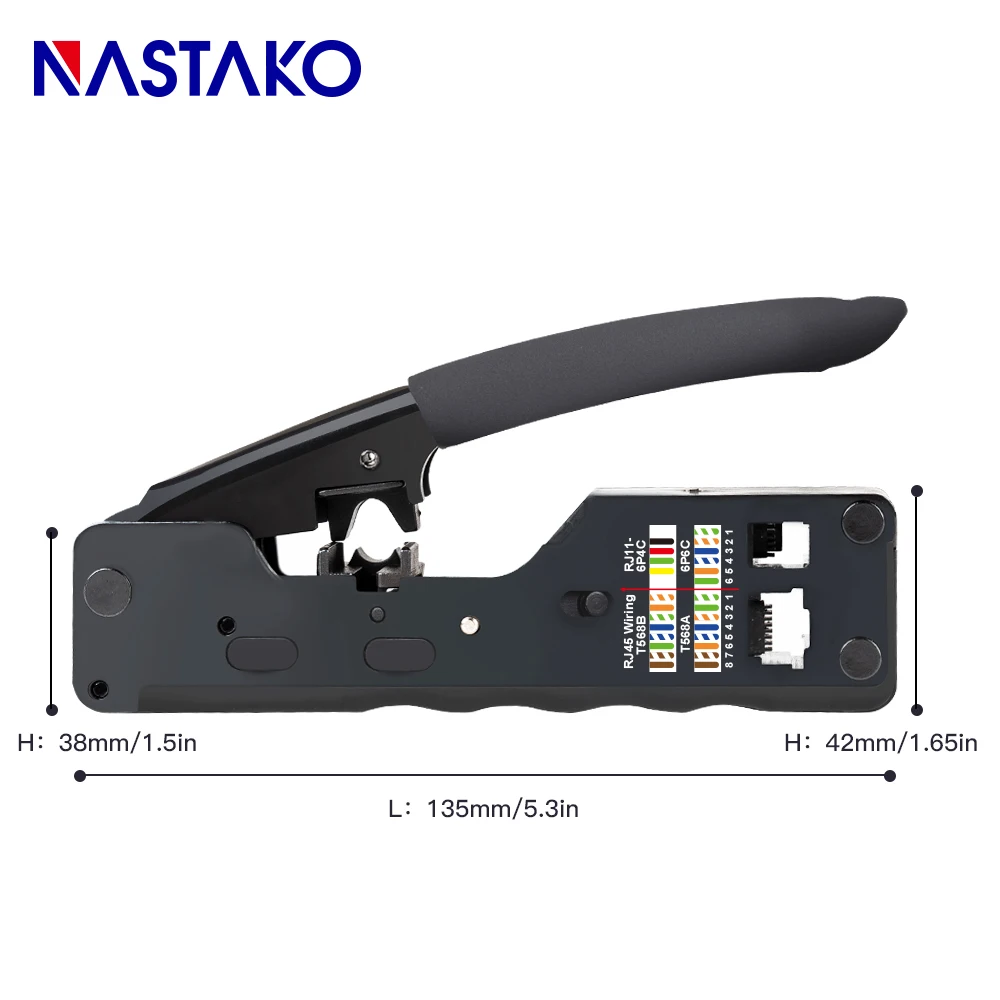 RJ45 Tool Network Crimping Tool RJ45 Crimper kit For RJ45 Cat7 Cat6 Cat5 Plug Connector network Cable Multi Crimp Metal Clip