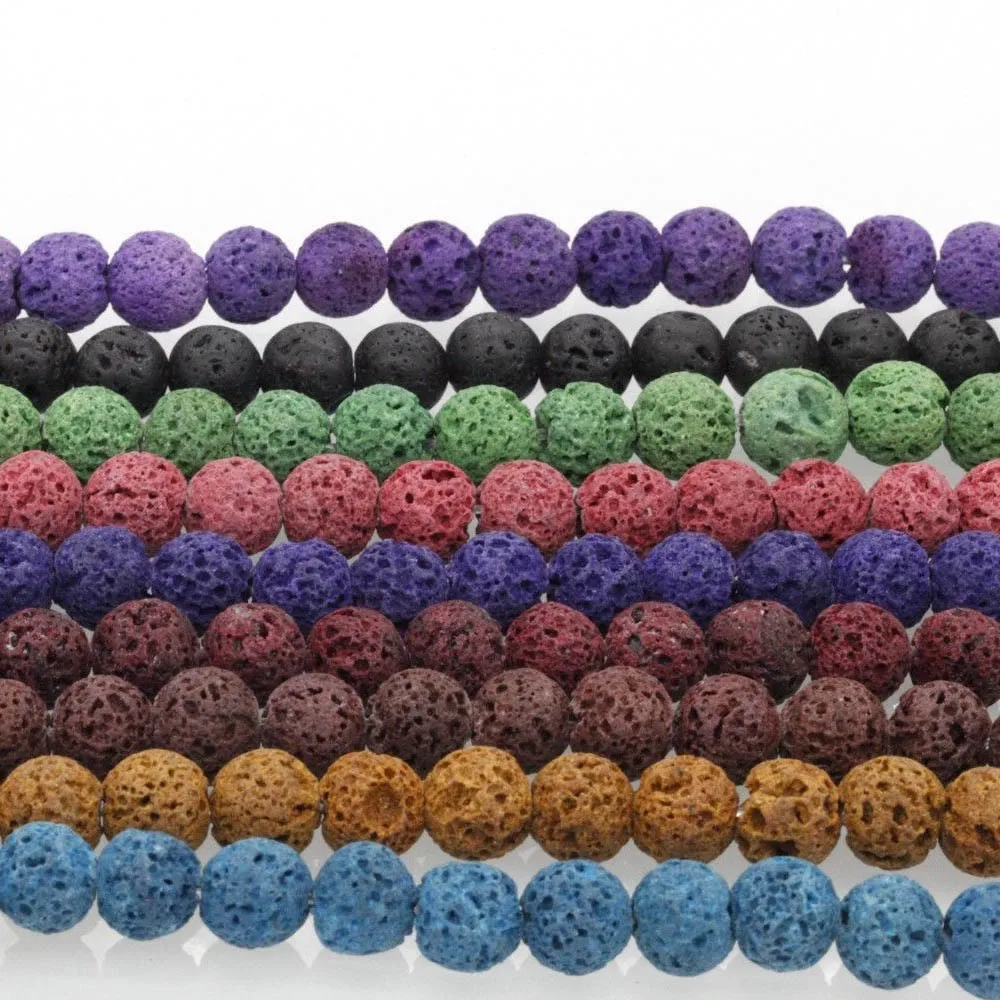 Buy Varied Color 40 50pcs Round Lava Rock Natural