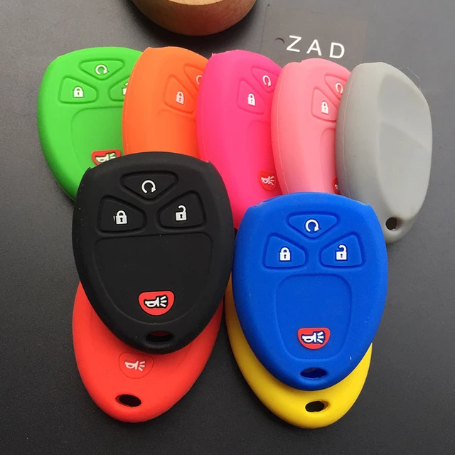 Zad Silicone Rubber Car Key Cover Case Set For Buick For Gmc For