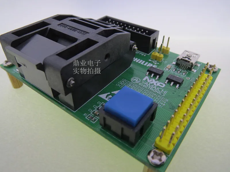 Фото LQFP64 LPC2131/2136/2114/2109/2146/2119 burn-в гнездо золотое покрытие IC Тесты ing сиденье Тесты гнездо Тесты скамья №2