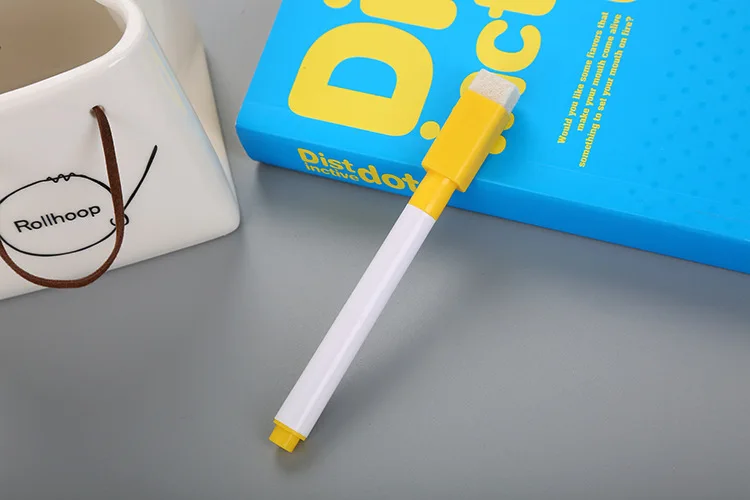 Высококачественная маленькая красочная ручка для доски с кисточкой стираемая экологическая ручка для маркировки на водной основе белая ручка для доски