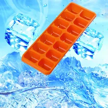 1 компл. 2 шт слота прямоугольной формы лоток для льда мягкий сгибаемый мороженое коктейль Пиво Форма для приготовления льда холодильник форма для льда L* 5