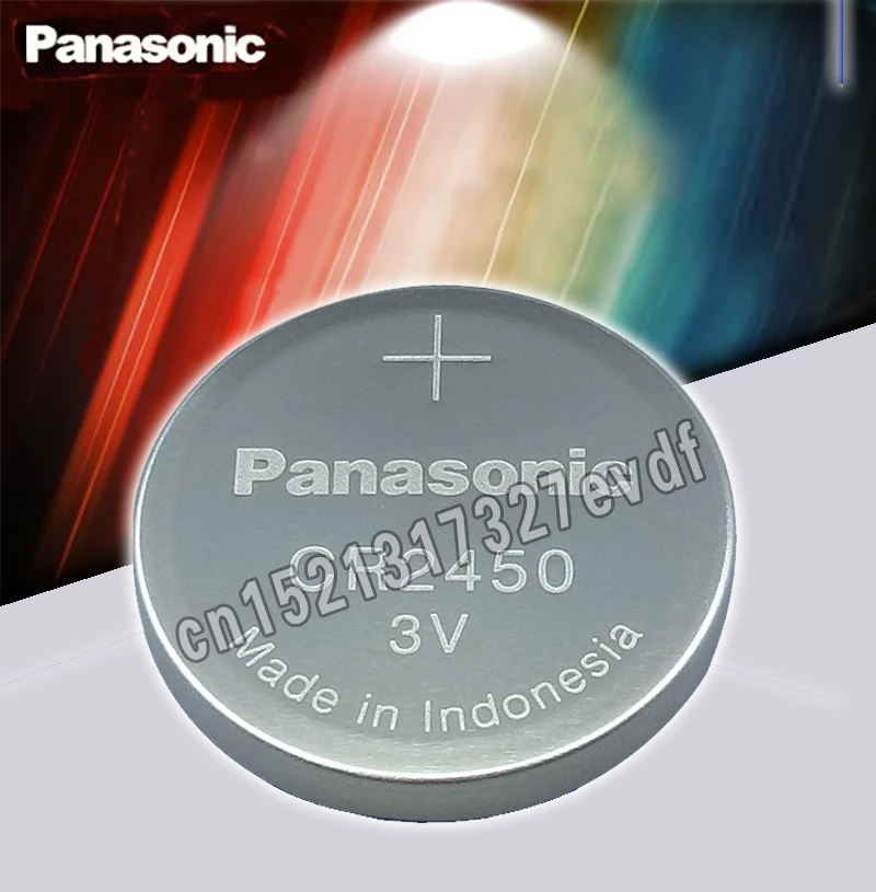 10 шт. Panasonic CR2450 CR 2450 3 В литиевая Кнопочная батарея батареи для часов, часов, слуховых аппаратов