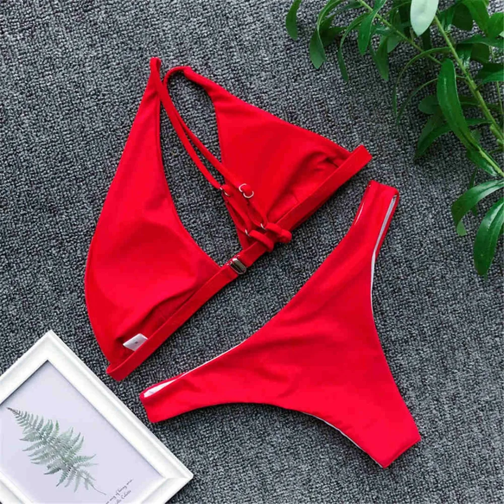 2019 New One Shoulder Swimsuit Female Swimwear Women Two Do You Offer Drop Shipping