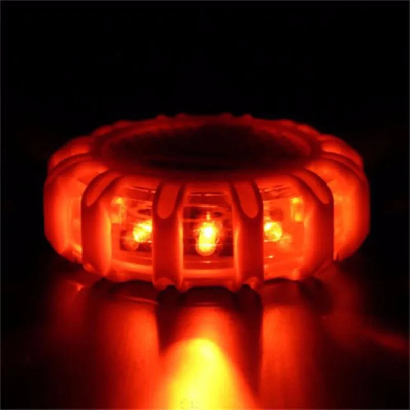 

Car accessories Automobile General Decorative Lamp Car Magnetic Base Flashing Warning Roadside Light Emergency Disc15 LED Flare