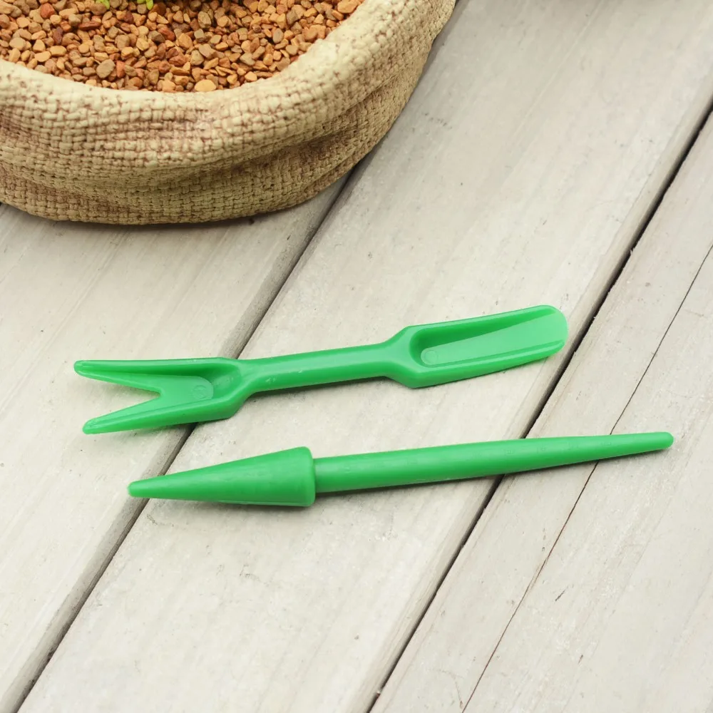 2pc/ set Transplanting Device Planters Dig Tool for Seedling Garden Nursery Trays