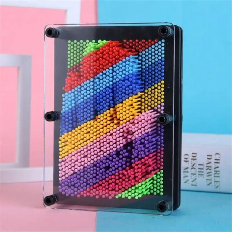 Pin Art 3D Скульптура DIY иглы резьба плесень стол игрушки украшения Hogar Maison