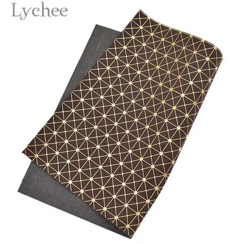 Lychee Life 29x21 см A4 плед искусственная кожа тисненая синтетическая кожа для обивки DIY швейный материал для сумок одежды - Цвет: 4