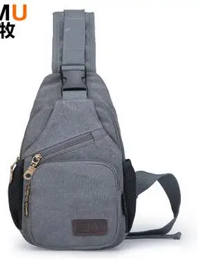 Новая мужская нагрудная сумка на плечо с карманом на молнии