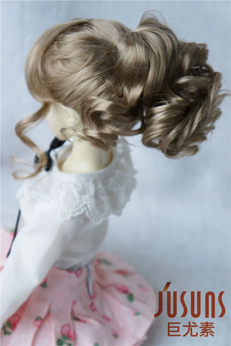 JD261 1/4 MSD синтетический, мохеровый, для куклы парики Updo стиль BJD волосы 7-8 дюймов BJD парики