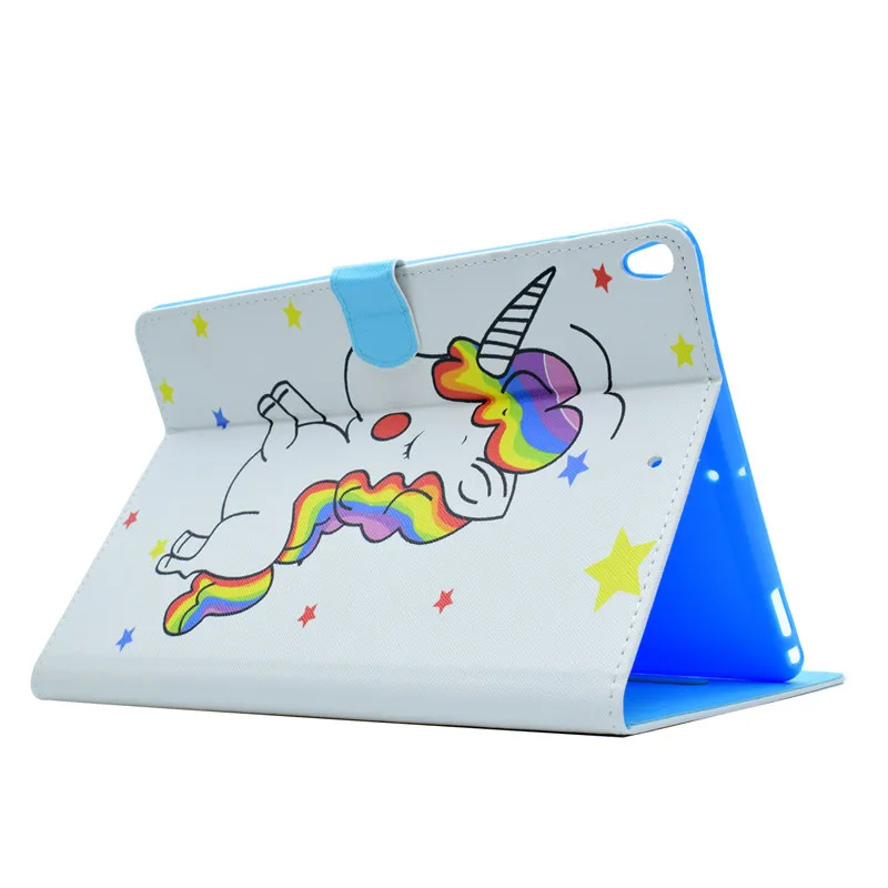 Wekays For Apple IPad Pro 10.5 inch 2017 Cartoon Unicorn Leather Flip Stand Case sFor Coque IPad Pro 10.5 Tablet Cover Case Kids