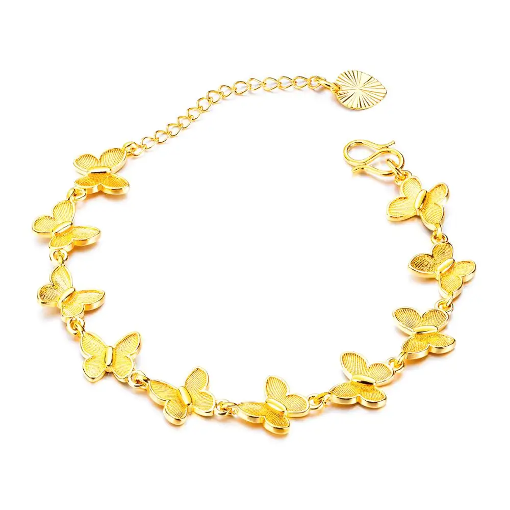 

OPK European and American fashion personality Ladies Bracelet butterfly gilded girls jewelry high-grade simple accessories
