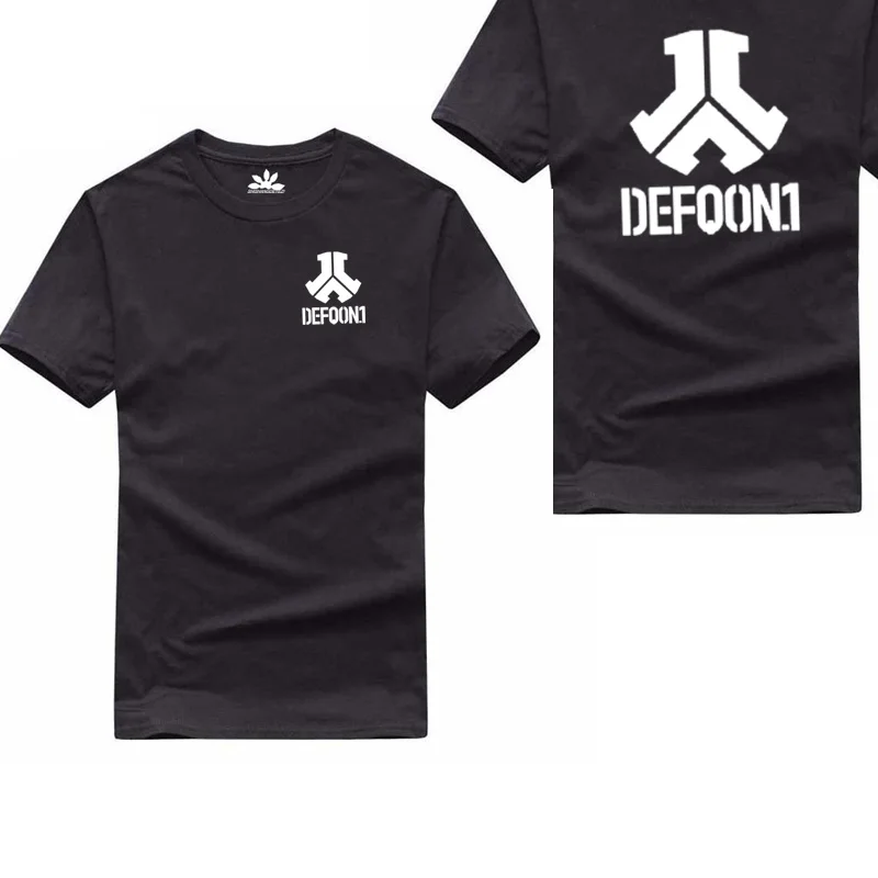 Летние Defqon1 футболка из 100% хлопка с принтом Для мужчин женские футболки camisetas hombre с короткими рукавами модная повседневная футболка Для