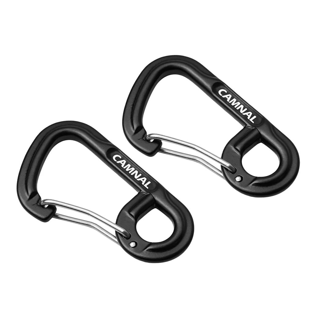 MagiDeal Lightweight Carabiners Hook Eyehole Spring Backpack Clasps Keychain Carabiner Clip Keychain Hook 