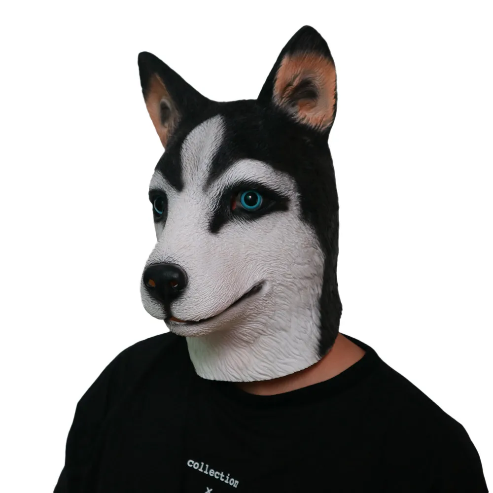 Novelty Fantastic Husky Costume Party Decoration Latex Mark Halloween Mask 1A6