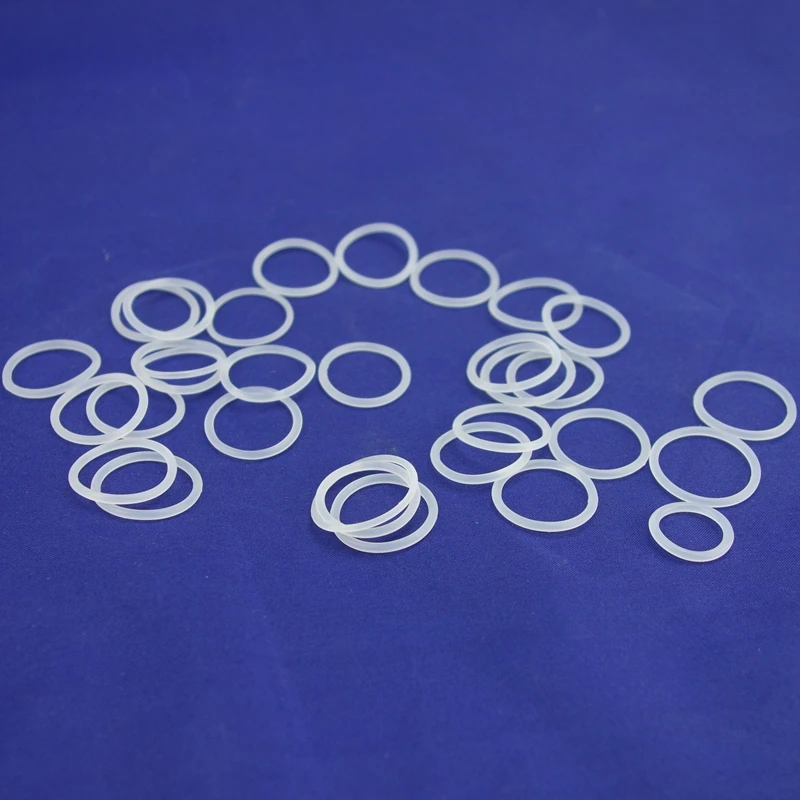 

CS 3.1mm OD 10-55mm White Food Grade Silicon Rubber O-Ring Seals Gasket