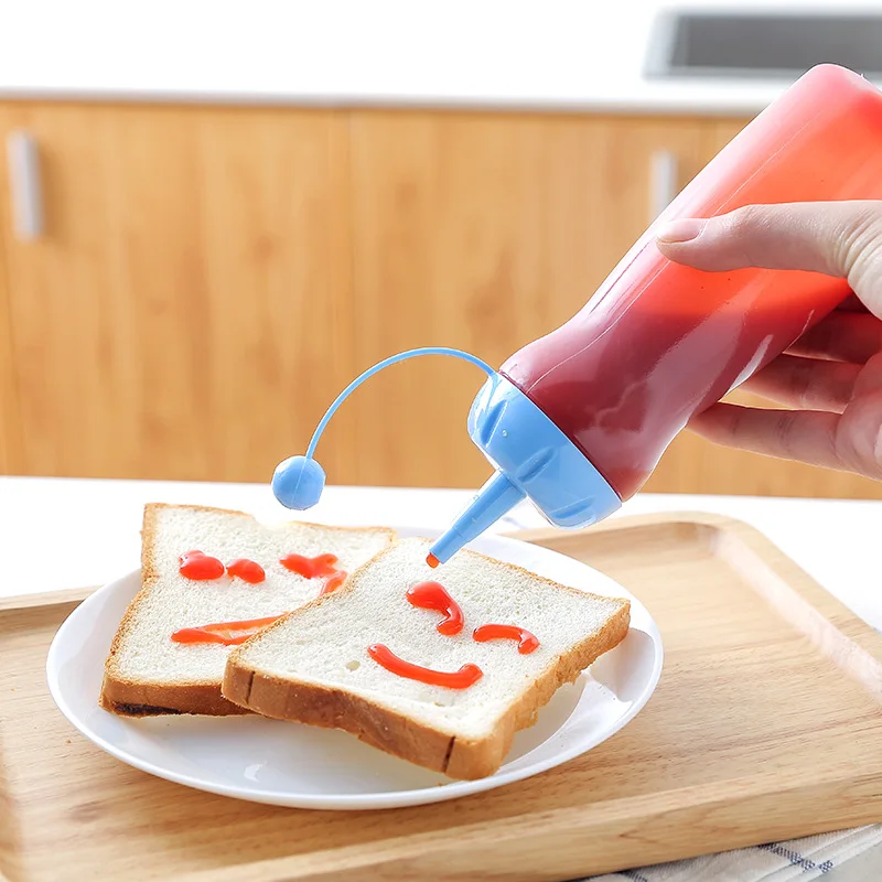 

Family Kitchen Accessories Plastic Squeeze Bottle Dispenser for Sauce Vinegar Oil Ketchup Cookling tools