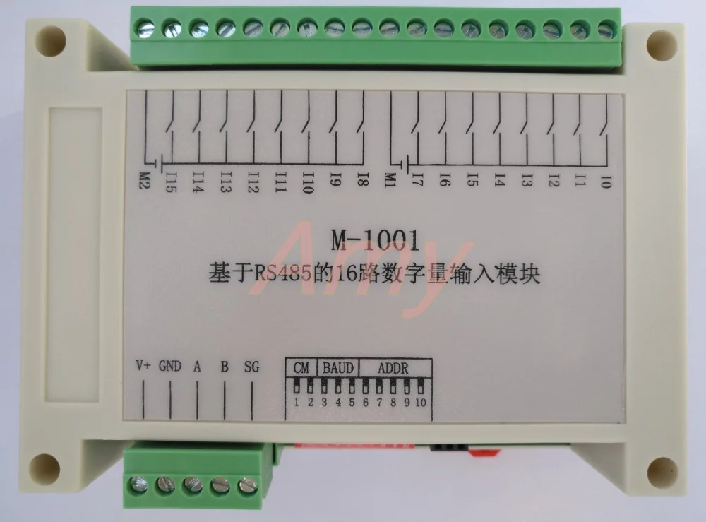 

16 way isolation switch input 485 collector can be connected to PNP source input transistor, photoelectric switch.