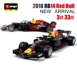 Bburago 1:43 F1 2018 Red Bull Racing TAG Heuer RB14 RB13 RB12 Formula One гонки литой модельный автомобиль игрушки Новый в коробке Бесплатная доставка