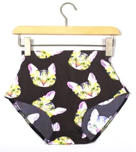 X-082 Summer bottom fashion sexy colorful women shorts High Waist cartoon print short Pants skinny