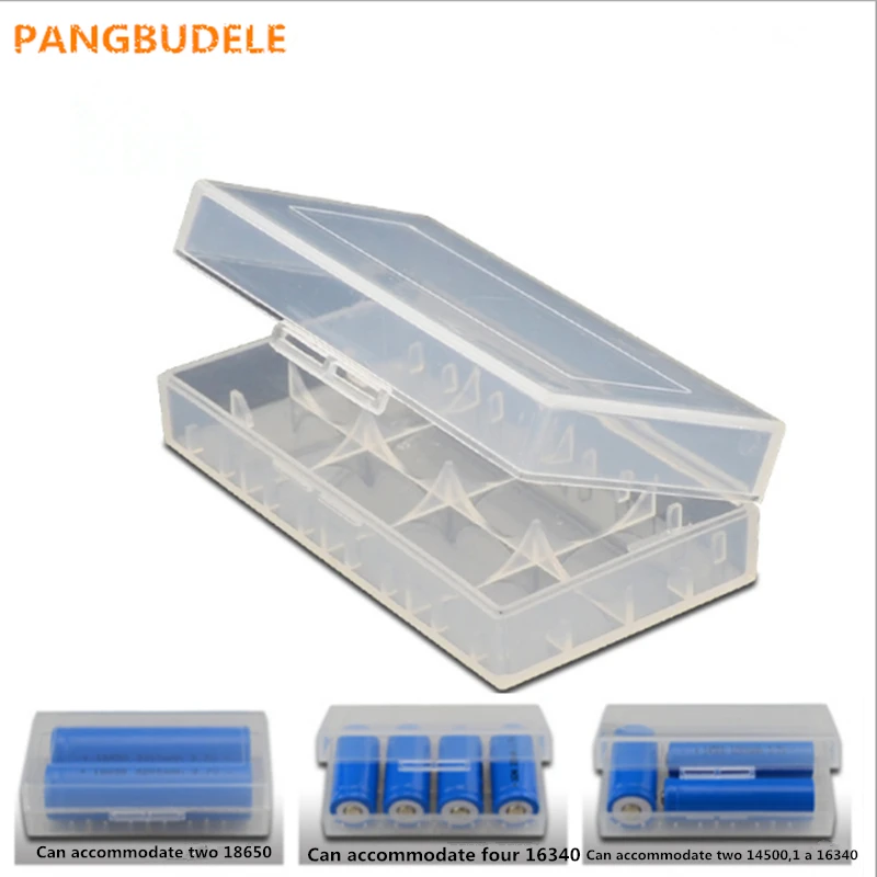 

3*High Quality New 18650 16340 14500 Battery Case PP Environmental Protection Case Transparent Rechargeable Battery Storage Box