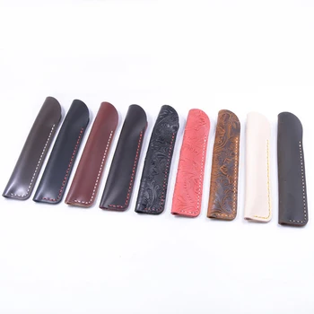 

1 Pcs Mini Genuine Leather Pencil Case For One Pieces Pen Black Leather Pencil Case Small Pencil Box Office Supplies Stationery