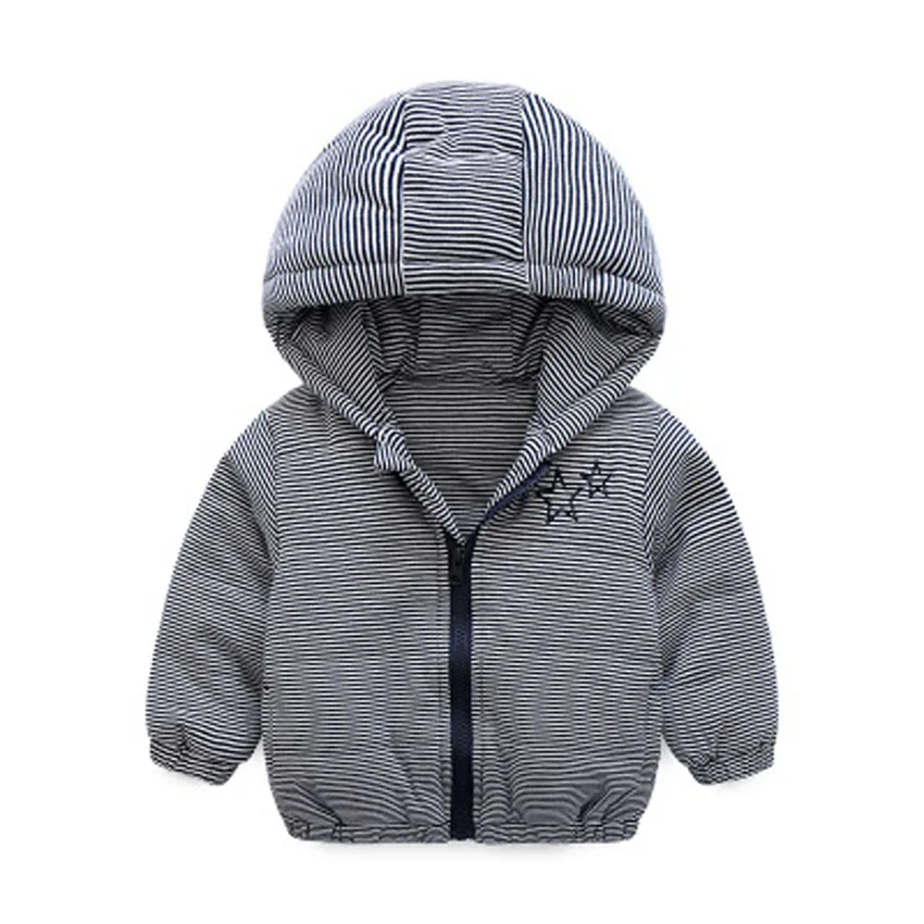Benemaker/новые детские зимние куртки высокого качества в полоску для девочек и мальчиков; детская одежда; теплая верхняя одежда; ветровка; Детские пальто; YJ089 - Цвет: Navy