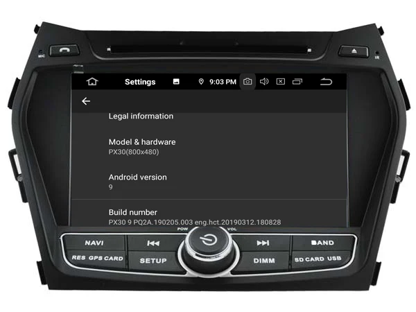 Clearance Navirider autoradio gps navigation android 9.0 car radio Player for HYUNDAI IX45 SANTA FE 2013 stereo bluetooth AUTO accessories 5