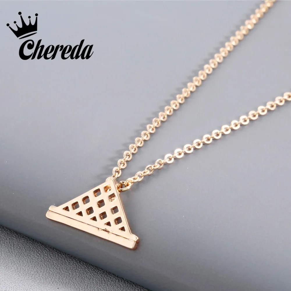 

Chereda New Fashion Silver Gold Color Geometry Shape Pendant Necklace For Women Lady Birthday Party Jewelry Accessories Gift