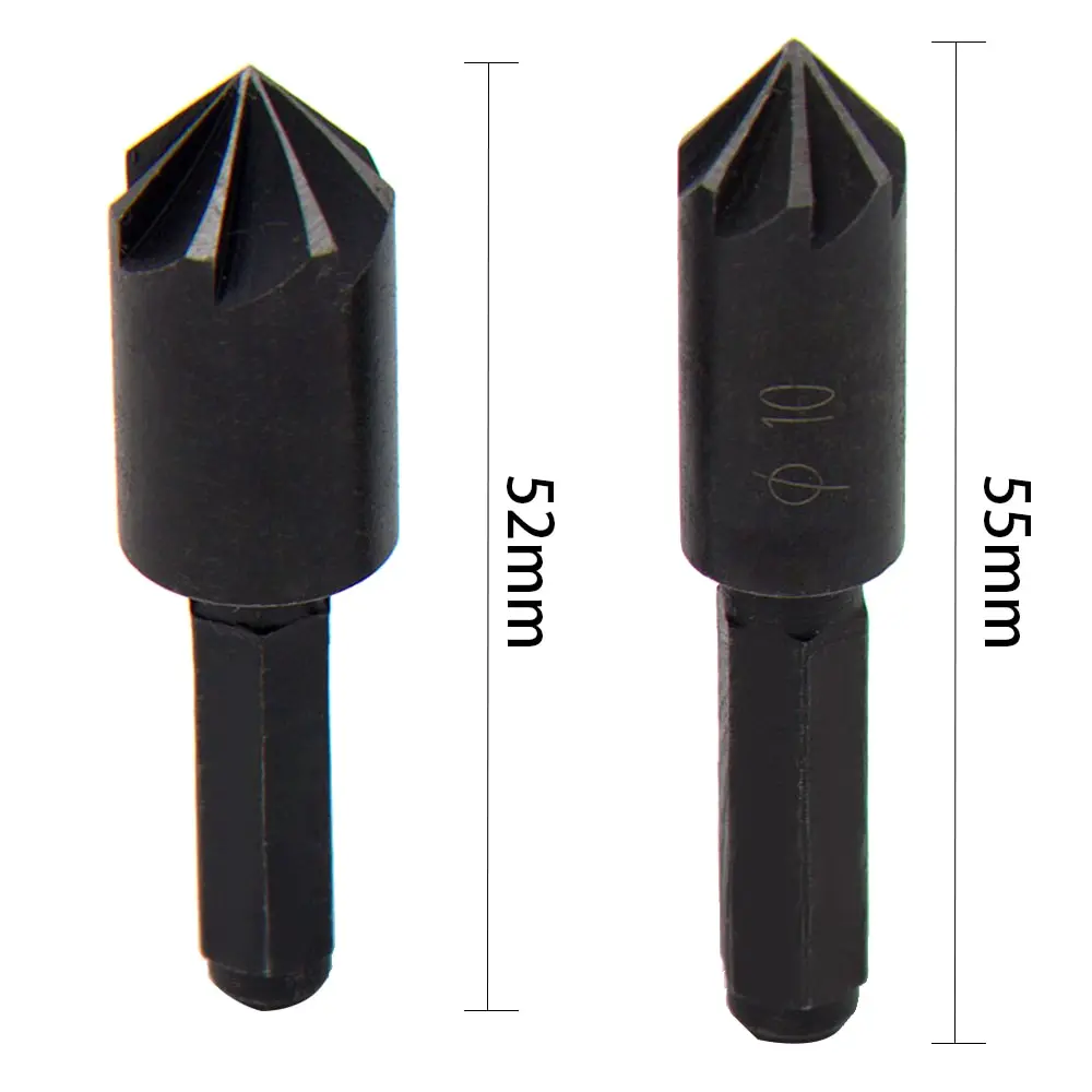 High Carbon Steel Chamfer Hex Handle Countersink Boring Set for Wood Soft Metal Quick Change Drill Bit Tools Chamfering Machine