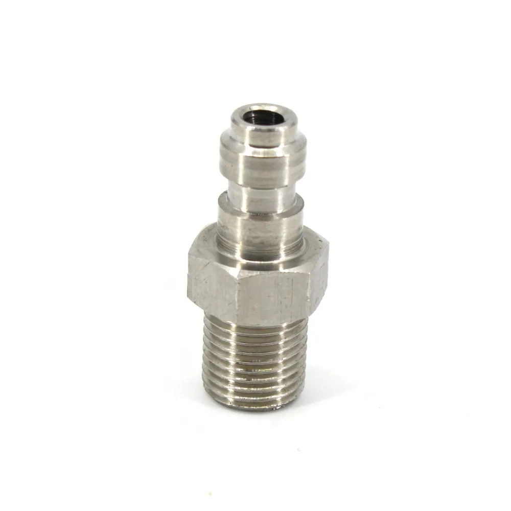 PCP Airforce высокое давление Пейнтбол M10x1 1/8 BSPP 1/8NPT 8 мм штекер нержавеющая сталь Air Fill