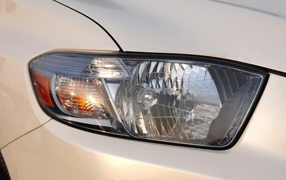 Для Toyota Highlander 2007 2008 2009 2010 2011 прозрачная Автомобильная фара с прозрачными линзами Передняя Автомобильная крышка