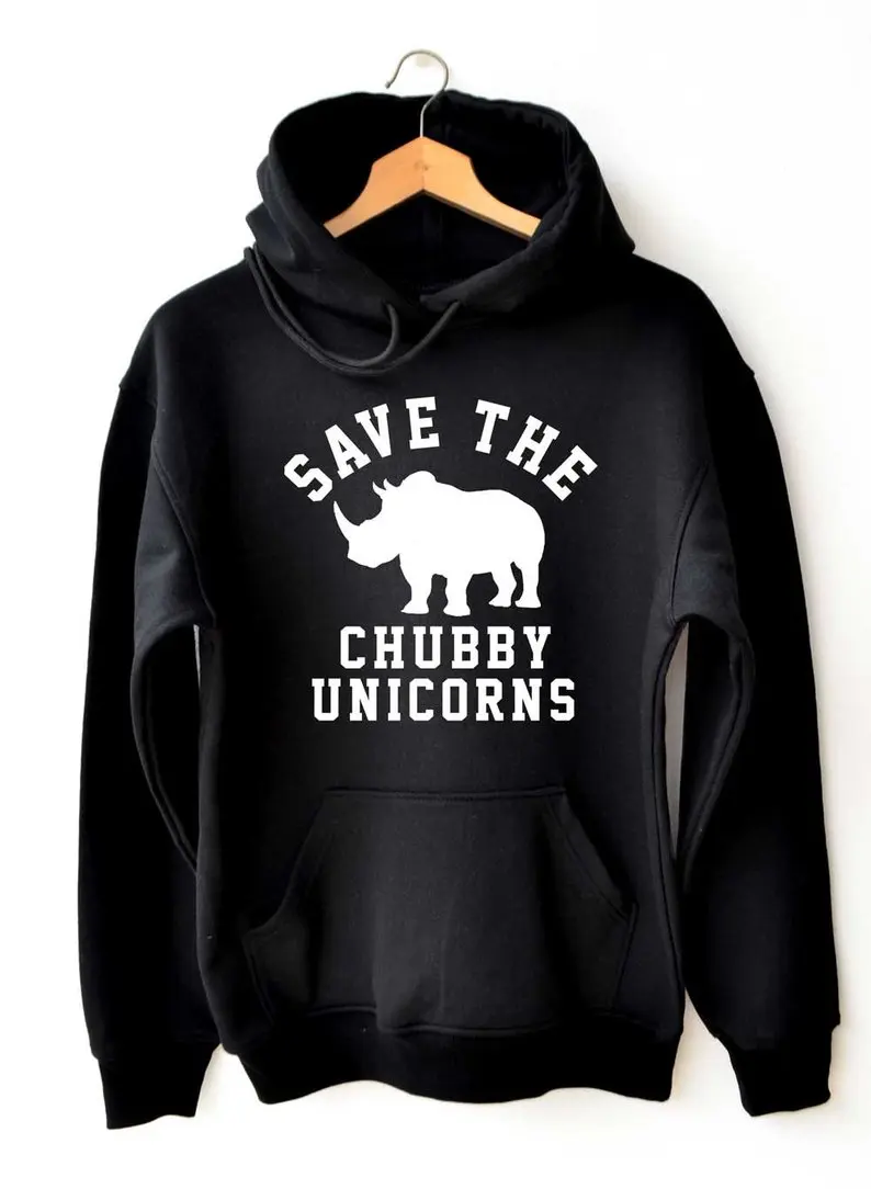 

Sugarbaby New Arrival Save the chubby Unicorns Hoodie Chubby Funny Hoodies Long Sleeve High Quality Graphic Hoodies Drop ship