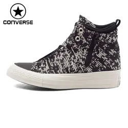 Оригинальный Новое поступление Converse Для женщин высокие Обувь для скейтбординга холст Спортивная обувь