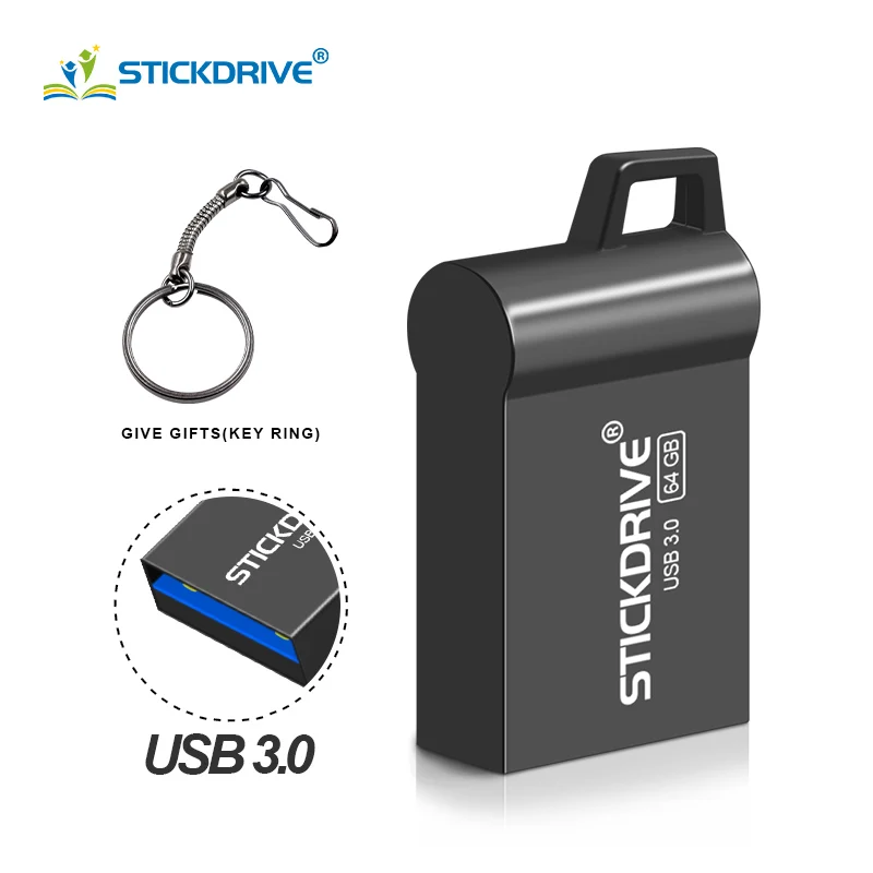 Маленький черный USB флеш-накопитель, 16 ГБ, флешка, 32 ГБ, 64 ГБ, 3,0, usb флешка, 128 ГБ, флеш-накопитель, диск памяти для автомобильного ПК, usb флеш-накопитель