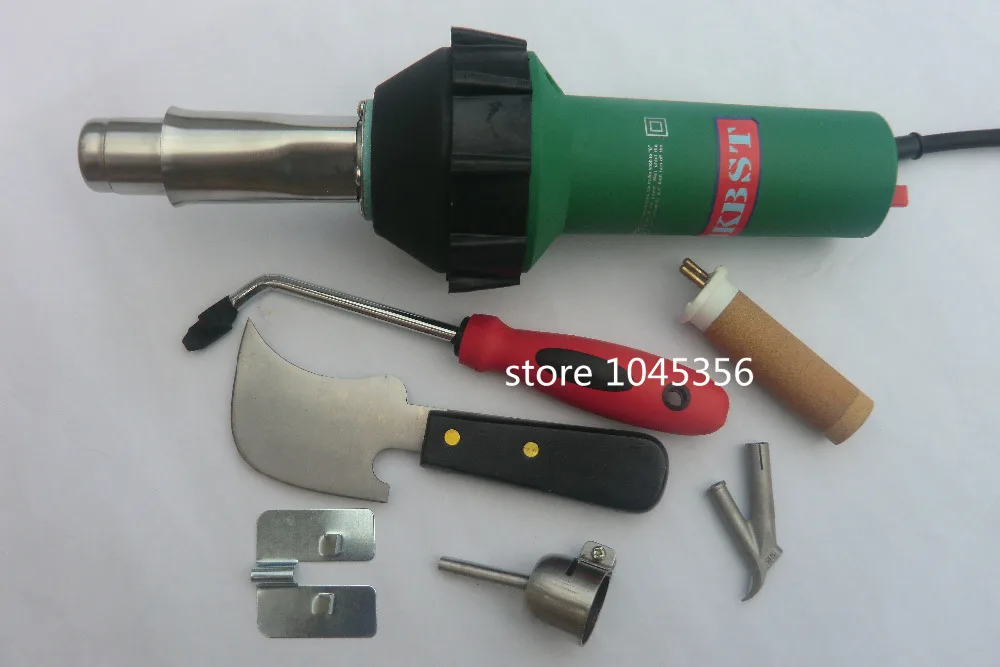 Hot Air Torch Plastic Welding Gun Welder Pistol 1000w+ Speed Nozzle +Roller Some PVC Or PE Gift Free Shipping