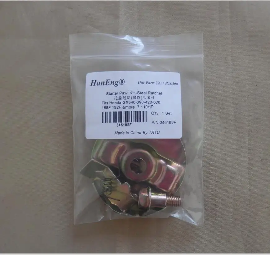 GX340 STARTER PAWL KIT STEEL RATCHET HONDA GX390 420 610 620 6