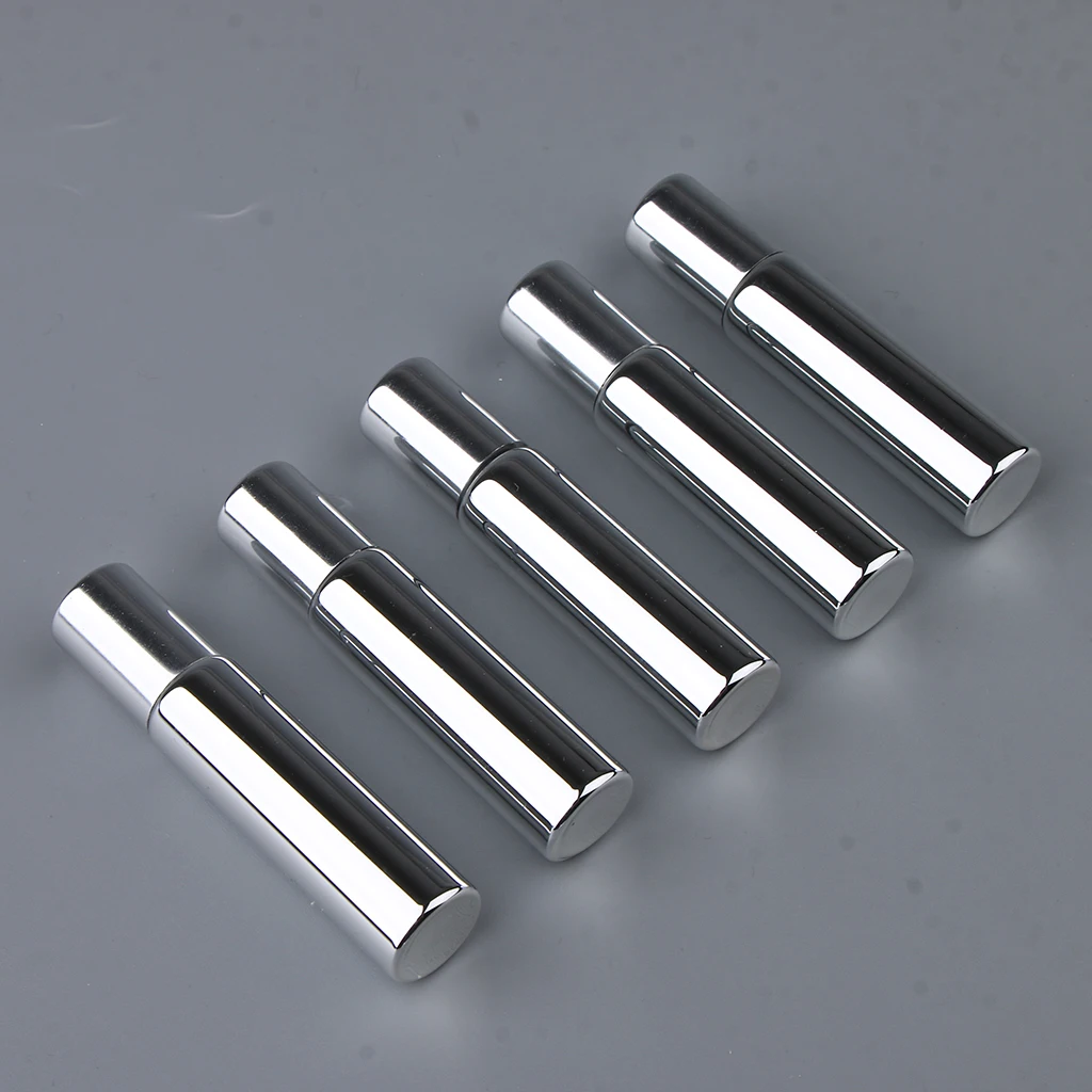 Wholesale Empty Storage Vials Roll-on Bottles w/steel roller balls for Essential Oils,Perfume or Other Liquids Oils (5Pcs,10 mL)