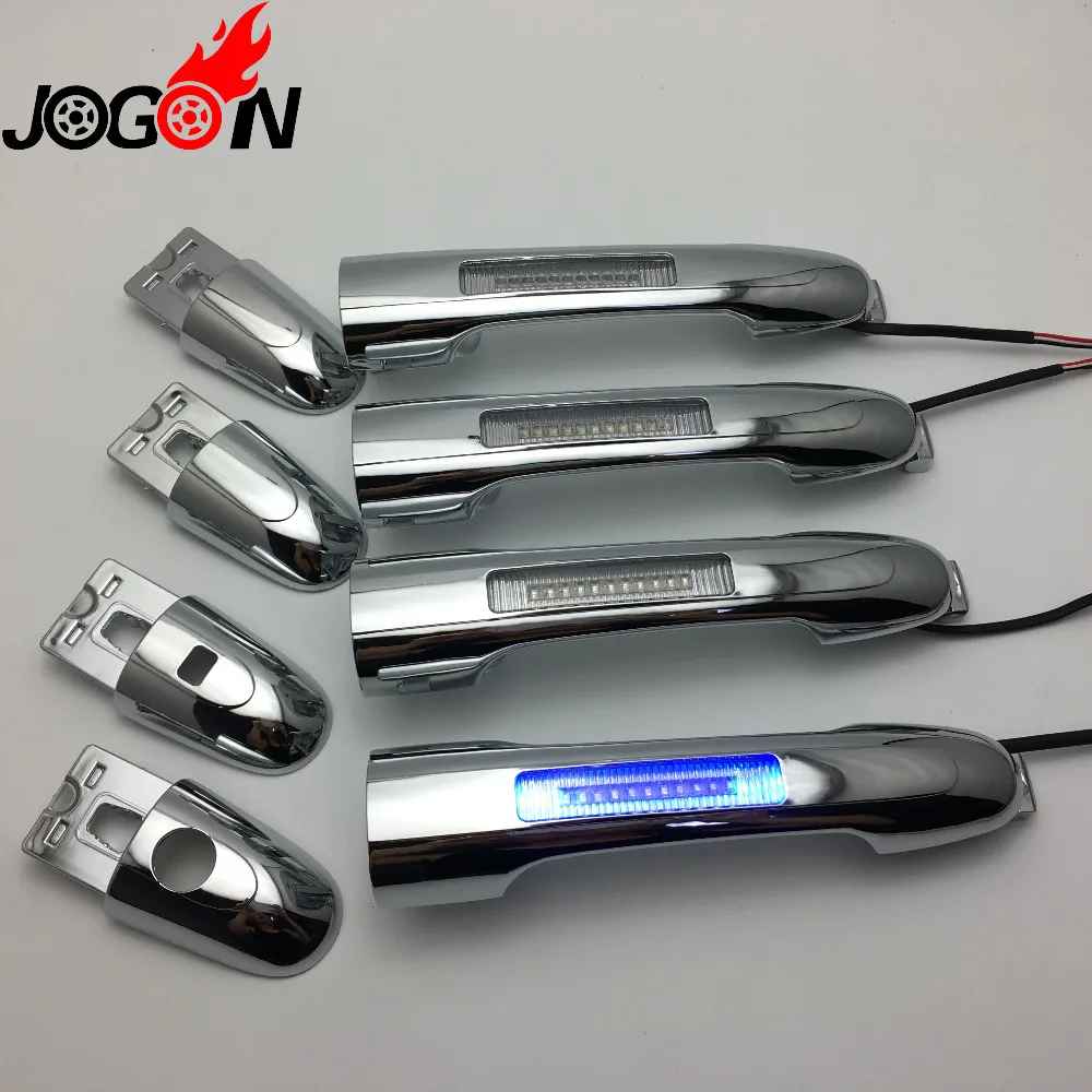 Exterior ABS Chrome LED Replacement Side Door Handle Cover