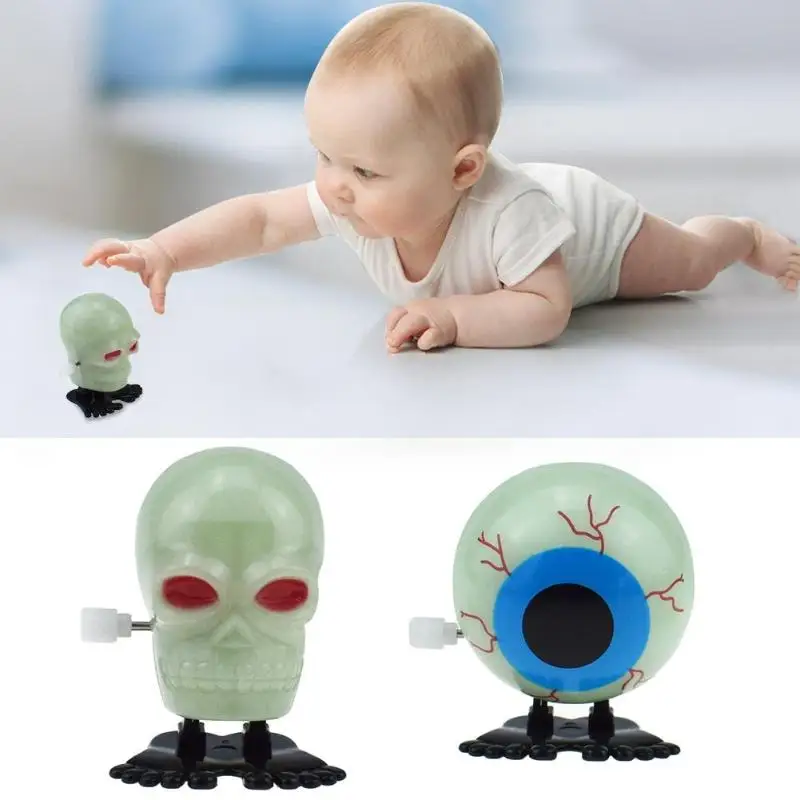 

Funny Kids Toys Spring Clockwork Toy Mini Jumping Devil Eye Wind Up Toys