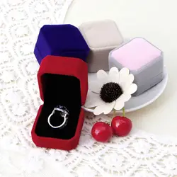 Модные бархатные Обручение свадебные серьги кулон ювелирные кольца Дисплей коробка подарочная для Для женщин