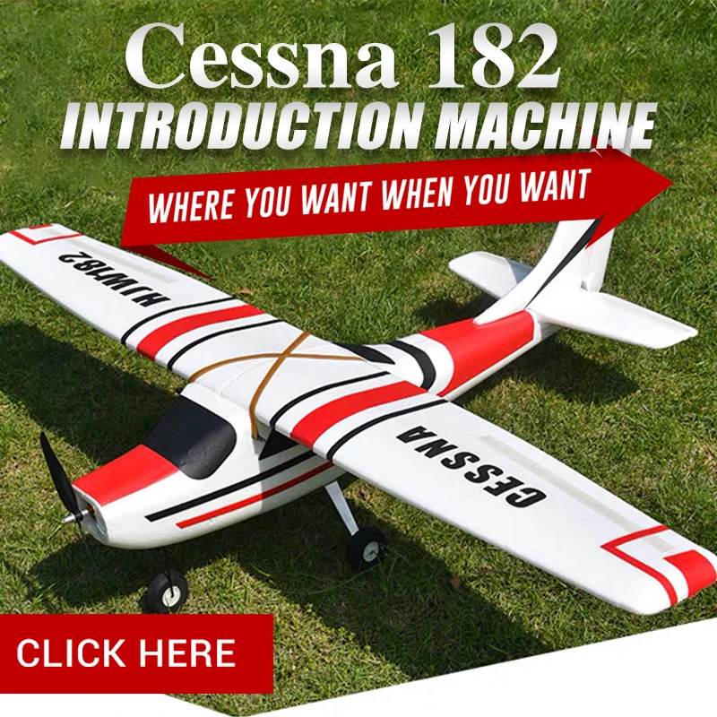 

Cessna HJW182 1200mm Wingspan EPO Trainer Beginner RC Airplane Kit For RC Models Remote Control Toys